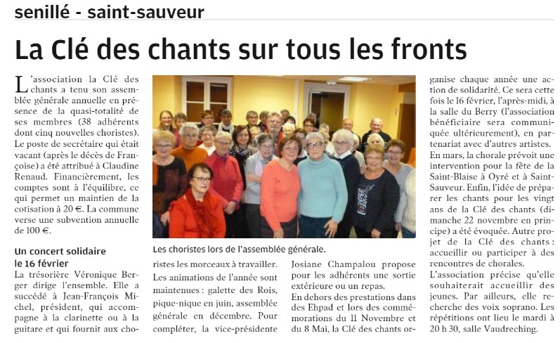 La cle de chants